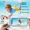 ProCase 2 Pack Waterproof Phone Pouch, Underwater Phone Case Up to 7″, Dry Bag for iPhone 17 Air 16 15 14 13 Pro Plus Max, Galaxy S24 S23 S22 Ultra Pixel, Beach Essentials -Clear(Clear)