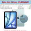 ProCase 2+2 Pack Screen Protector for iPad Air 11 inch (M4) 2026 / 7th (M3) 2025 / 6th (M2) 2024, With Two Camera Lens Protector for iPad Air 11″ -Blue(Purple)