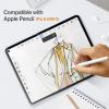 ProCase 2+2 Pack Screen Protector for iPad Pro 13 inch 2025 (M5)/ 2024 (M4) with Camera Lens Protector, Tempered Glass Film for iPad Pro 13″ -2Clear(Black+Clear)
