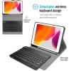 ProCase Keyboard Case for iPad 10.2 9th Gen 2021/ 8th Gen 2020/ 7th Gen 2019/ iPad Air 10.5″ 2019 / iPad Pro 10.5 2017, Wireless Magnetically Detachable Keyboard Case, Auto Sleep/Wake -Black