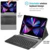 ProCase Keyboard Case for iPad Pro 11 2022 2021 2020 2018, Slim Shell Lightweight Cover with Magnetically Detachable Wireless Keyboard for iPad Pro 11 Inch 4th 3rd 2nd -Black