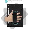 ProCase Rugged Case for iPad 9th/ 8th/ 7th Generation 10.2″ (2021/2020/2019), Heavy Duty Shockproof Protective Cover with Strap for iPad 9/8/7 -Teal(ShadowBlack)