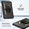 ProCase Rugged Case for iPad 9th/8th/7th Generation 10.2 inch 2021/2020/2019 Case, Heavy Duty Shockproof Rugged Cover with Hand Strap 360 Degree Rotatable Kickstand Protective for iPad 10.2 -Pink(Black)