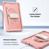 ProCase Rugged Case for iPad 9th/8th/7th Generation 10.2 inch 2021/2020/2019 Case, Heavy Duty Shockproof Rugged Cover with Hand Strap 360 Degree Rotatable Kickstand Protective for iPad 10.2 -Pink(Pink)