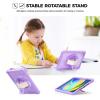 ProCase Rugged Case for iPad 9th/8th/7th Generation 10.2 inch 2021/2020/2019 Case, Heavy Duty Shockproof Rugged Cover with Hand Strap 360 Degree Rotatable Kickstand Protective for iPad 10.2 -Pink(Purple)