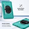 ProCase Rugged Case for iPad 9th/8th/7th Generation 10.2 inch 2021/2020/2019 Case, Heavy Duty Shockproof Rugged Cover with Hand Strap 360 Degree Rotatable Kickstand Protective for iPad 10.2 -Pink(Teal)
