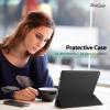 ProCase Smart Case for iPad 10.2 (9th Gen 2021/ 8th Gen 2020 / 7th Gen 2019) with Pencil Holder and Soft TPU Back Cover, Slim Steady Stand Protective Case for 10.2″ iPad -Black(Black)