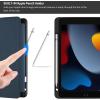 ProCase Smart Case for iPad 10.2 (9th Gen 2021/ 8th Gen 2020 / 7th Gen 2019) with Pencil Holder and Soft TPU Back Cover, Slim Steady Stand Protective Case for 10.2″ iPad -Navy(Navy)