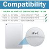 ProCase Smart Case for iPad 10.2 Case 2021 9th Gen/ 2020 8th Gen/ 2019 7th Gen Case with Tempered Glass Screen Protector, Slim Stand Hard Shell Protective Smart Cover for 10.2” iPad 9/8/7 -Grey(Teal)