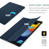 ProCase Smart Case for iPad 10.2 Case 2021 9th Gen/ 2020 8th Gen/ 2019 7th Gen Case with Tempered Glass Screen Protector, Slim Stand Hard Shell Protective Smart Cover for 10.2” iPad 9/8/7 -Grey(Navy)