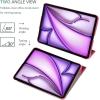 ProCase Smart Case for iPad Air 11-inch M4 (2026, 8th Gen) / M3 (2025) / M2 (2024) & 10.9 Inch iPad Air 5th (2022) & 4th (2020) – Protective Hard Back Cover with Auto Sleep/Wake – Pink(Melonpink)