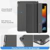 ProCase Smart Cover for iPad 10.2 Case iPad 9th 8th 7th Generation Case, Hard Back Protective Cover iPad Case for iPad 10.2 Inch – Black(Grey)