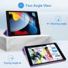 ProCase Smart Cover for iPad 10.2 Case iPad 9th 8th 7th Generation Case, Hard Back Protective Cover iPad Case for iPad 10.2 Inch – Black(Purple)