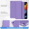 ProCase Smart Cover for iPad 10.2 Case iPad 9th 8th 7th Generation Case, Hard Back Protective Cover iPad Case for iPad 10.2 Inch – Black(Purple)