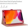 ProCase for iPad 10.2 Inch Case 2021 9th Generation/2020 8th Generation/2019 7th Generation iPad Case, Leather Vintage Stand Folio Cover Protective Case for 10.2″ iPad 9th Gen/8th Gen/7th Gen -Black(Red)