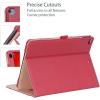 ProCase for iPad 10.2 Inch Case 2021 9th Generation/2020 8th Generation/2019 7th Generation iPad Case, Leather Vintage Stand Folio Cover Protective Case for 10.2″ iPad 9th Gen/8th Gen/7th Gen -Black(Red)
