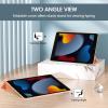 ProCase for iPad 9th/ 8th/ 7th Generation Case 10.2 Inch (2021/2020/2019 Release), 10.2 iPad Case 9th/ 8th/ 7th Gen Cover, Slim Smart Cover with Translucent Hard Shell Back -Black(Orange)