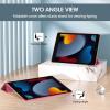 ProCase for iPad 9th/ 8th/ 7th Generation Case 10.2 Inch (2021/2020/2019 Release), 10.2 iPad Case 9th/ 8th/ 7th Gen Cover, Slim Smart Cover with Translucent Hard Shell Back -Black(Melonpink)