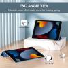 ProCase for iPad 9th/ 8th/ 7th Generation Case 10.2 Inch (2021/2020/2019 Release), 10.2 iPad Case 9th/ 8th/ 7th Gen Cover, Slim Smart Cover with Translucent Hard Shell Back -Black(Blue)