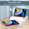 ProCase for iPad 9th/ 8th/ 7th Generation Case 10.2 Inch (2021/2020/2019 Release), 10.2 iPad Case 9th/ 8th/ 7th Gen Cover, Slim Smart Cover with Translucent Hard Shell Back -Black(Whitemarble)