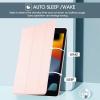 ProCase for iPad 9th/ 8th/ 7th Generation Case 10.2 Inch (2021/2020/2019 Release), 10.2 iPad Case 9th/ 8th/ 7th Gen Cover, Slim Smart Cover with Translucent Hard Shell Back -Black(Lightpink)
