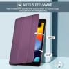 ProCase for iPad 9th/ 8th/ 7th Generation Case 10.2 Inch (2021/2020/2019 Release), 10.2 iPad Case 9th/ 8th/ 7th Gen Cover, Slim Smart Cover with Translucent Hard Shell Back -Black(Purple)