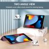 ProCase for iPad 9th/ 8th/ 7th Generation Case 10.2 Inch (2021/2020/2019 Release), 10.2 iPad Case 9th/ 8th/ 7th Gen Cover, Slim Smart Cover with Translucent Hard Shell Back -Black(Purple)