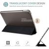 ProCase for iPad 9th/ 8th/ 7th Generation Case 10.2 Inch (2021/2020/2019 Release), 10.2 iPad Case 9th/ 8th/ 7th Gen Cover, Slim Smart Cover with Translucent Hard Shell Back -Black(Matte Black)