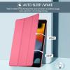 ProCase for iPad 9th/ 8th/ 7th Generation Case 10.2 Inch (2021/2020/2019 Release), 10.2 iPad Case 9th/ 8th/ 7th Gen Cover, Slim Smart Cover with Translucent Hard Shell Back -Black(Melonpink)