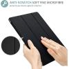 ProCase for iPad 9th/ 8th/ 7th Generation Case 10.2 Inch (2021/2020/2019 Release), 10.2 iPad Case 9th/ 8th/ 7th Gen Cover, Slim Smart Cover with Translucent Hard Shell Back -Black(Matte Black)