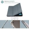 ProCase for iPad 9th/ 8th/ 7th Generation Case 10.2 Inch (2021/2020/2019 Release), 10.2 iPad Case 9th/ 8th/ 7th Gen Cover, Slim Smart Cover with Translucent Hard Shell Back -Black(Matte Grey)