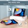 ProCase for iPad 9th/ 8th/ 7th Generation Case 10.2 Inch (2021/2020/2019 Release), 10.2 iPad Case 9th/ 8th/ 7th Gen Cover, Slim Smart Cover with Translucent Hard Shell Back -Black(Wine)