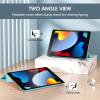 ProCase for iPad 9th/ 8th/ 7th Generation Case 10.2 Inch (2021/2020/2019 Release), 10.2 iPad Case 9th/ 8th/ 7th Gen Cover, Slim Smart Cover with Translucent Hard Shell Back -Black(Aqua)