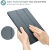 ProCase for iPad 9th/ 8th/ 7th Generation Case 10.2 Inch (2021/2020/2019 Release), 10.2 iPad Case 9th/ 8th/ 7th Gen Cover, Slim Smart Cover with Translucent Hard Shell Back -Black(Matte Grey)