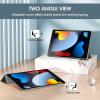ProCase for iPad 9th/ 8th/ 7th Generation Case 10.2 Inch (2021/2020/2019 Release), 10.2 iPad Case 9th/ 8th/ 7th Gen Cover, Slim Smart Cover with Translucent Hard Shell Back -Black(Grey)