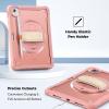 ProCase for iPad Air 11-inch M4 2026/ M3 2025/ M2 2024/ Air 5th / 4th Gen 10.9″/ iPad Pro 11″ 4th/3rd/2nd/1st Gen, Heavy Duty Shockproof Cover with Hand Strap 360 Degree Rotatable Kickstand -Blue(Pink)