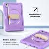 ProCase for iPad Air 11-inch M4 2026/ M3 2025/ M2 2024/ Air 5th / 4th Gen 10.9″/ iPad Pro 11″ 4th/3rd/2nd/1st Gen, Heavy Duty Shockproof Cover with Hand Strap 360 Degree Rotatable Kickstand -Blue(Purple)