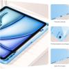 ProCase for iPad Air 13 Inch Case (2026/2025/2024) M4/M3/M2 & iPad Pro 12.9 inch 6th/5th/4th/3rd 2022/2021/2020/2018; Protective Folio Shockproof Case with Pencil Holder -Blue(Blue)