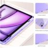 ProCase for iPad Air 13 Inch Case (2026/2025/2024) M4/M3/M2 & iPad Pro 12.9 inch 6th/5th/4th/3rd 2022/2021/2020/2018; Protective Folio Shockproof Case with Pencil Holder -Blue(Purple)