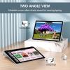 ProCase for iPad Air 13 Inch Case M4/M3/M2(2026/2025/2024), Slim Smart Cover iPad 13 Air M4 M3 M2 Case with Translucent Hard Shell Back, Supports Touch ID, Auto Wake/Sleep -Black(Silver)