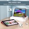 ProCase for iPad Air 13 Inch Case M4/M3/M2(2026/2025/2024), Slim Smart Cover iPad 13 Air M4 M3 M2 Case with Translucent Hard Shell Back, Supports Touch ID, Auto Wake/Sleep -Black(Red)