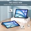 ProCase for iPad Air 13 Inch Case M4/M3/M2(2026/2025/2024), Slim Smart Cover iPad 13 Air M4 M3 M2 Case with Translucent Hard Shell Back, Supports Touch ID, Auto Wake/Sleep -Black(Navy)