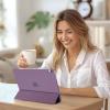 ProCase for iPad Air 13 Inch Case M4/M3/M2(2026/2025/2024), Slim Smart Cover iPad 13 Air M4 M3 M2 Case with Translucent Hard Shell Back, Supports Touch ID, Auto Wake/Sleep -Black(DarkPurple)