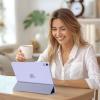 ProCase for iPad Air 13 Inch Case M4/M3/M2(2026/2025/2024), Slim Smart Cover iPad 13 Air M4 M3 M2 Case with Translucent Hard Shell Back, Supports Touch ID, Auto Wake/Sleep -Black(Purple)