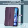 ProCase for iPad Air 13 Inch Case M4/M3/M2(2026/2025/2024), Slim Smart Cover iPad 13 Air M4 M3 M2 Case with Translucent Hard Shell Back, Supports Touch ID, Auto Wake/Sleep -Black(DarkPurple)