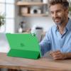 ProCase for iPad Air 13 Inch Case M4/M3/M2(2026/2025/2024), Slim Smart Cover iPad 13 Air M4 M3 M2 Case with Translucent Hard Shell Back, Supports Touch ID, Auto Wake/Sleep -Black(Green)
