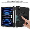 ProCase for iPad Pro 11 Inch Case 2022 2021 2020 2018, Rugged Heavy Duty Shockproof Cover with Hand Strap Shoulder Strap for iPad Pro 11″ 4th 3rd 2nd 1st Generation -Black