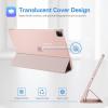 ProCase for iPad Pro 11 Inch Case 2022/2021/2020/2018(4th/3rd/2nd/1st Generation), iPad Pro 11″ Slim Stand Hard Back Cover Shell Smart Folio Compatible with Penci/Support Auto Wake/Sleep -Black(Pink)