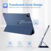 ProCase for iPad Pro 11 Inch Case 2022/2021/2020/2018(4th/3rd/2nd/1st Generation), iPad Pro 11″ Slim Stand Hard Back Cover Shell Smart Folio Compatible with Penci/Support Auto Wake/Sleep -Black(Darkblue)
