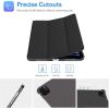 ProCase for iPad Pro 11 Inch Case 2022/2021/2020/2018(4th/3rd/2nd/1st Generation), iPad Pro 11″ Slim Stand Hard Back Cover Shell Smart Folio Compatible with Penci/Support Auto Wake/Sleep -Black(Black)